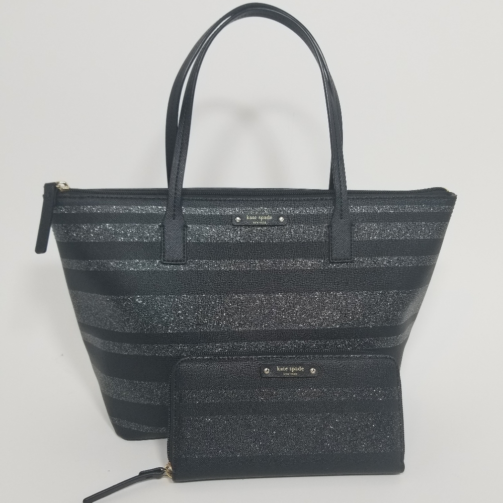 Kate Spade Tote and Wallet Matching Set